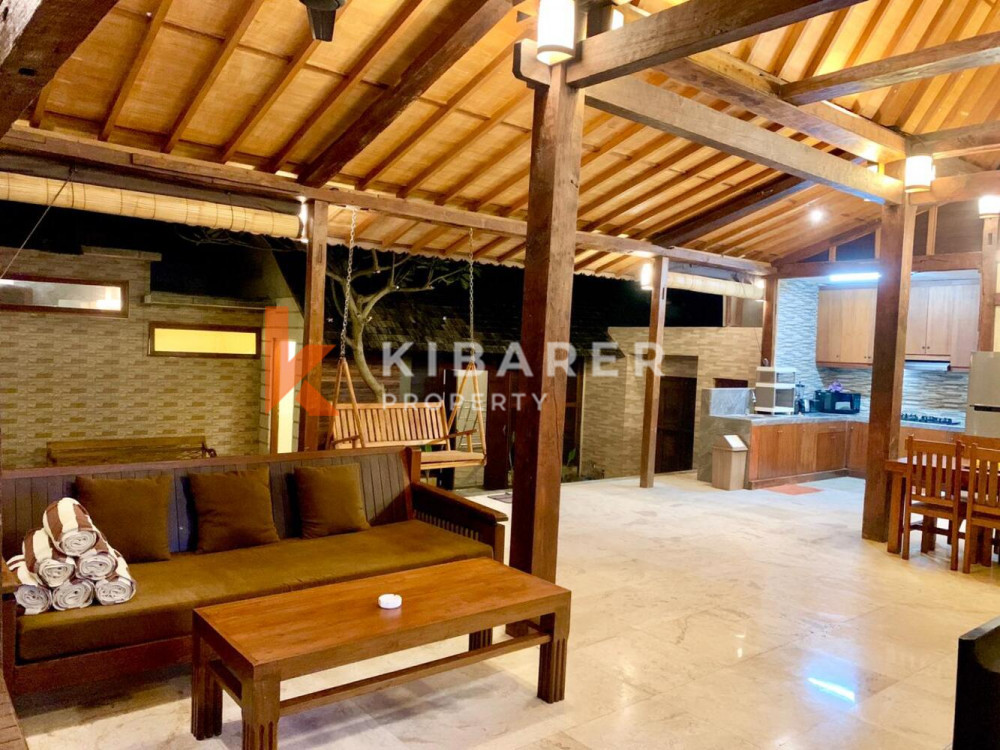 Beautiful Three Bedroom Open Livingroom Villa with Joglo Style Set in Sanur (Available on August 22nd, 2024)