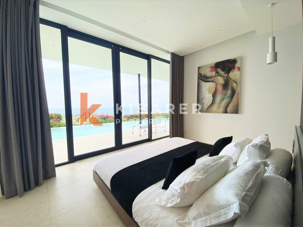 Modern Two Bedroom Enclosed Livingroom Villa with Sea View in Uluwatu (Available at the end of September 2024)