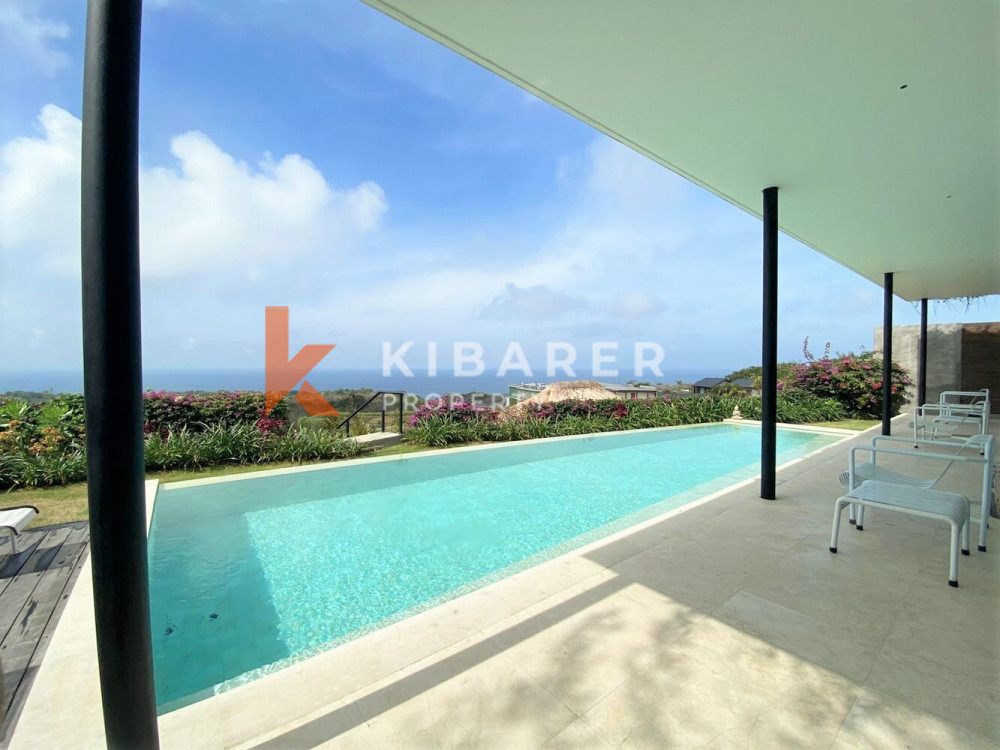 Villa moderne de deux chambres avec salon fermé et vue sur la mer à Uluwatu