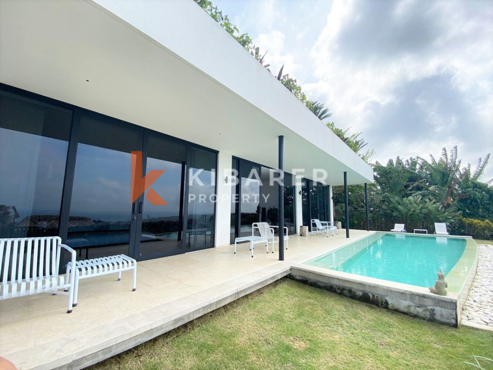 Modern Two Bedroom Enclosed Livingroom Villa with Sea View in Uluwatu (Available at the end of September 2024)