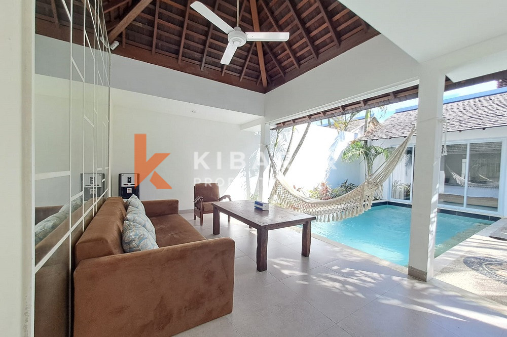 Villa de détente confortable d'une chambre à coucher ouverte dans la région de Seminyak