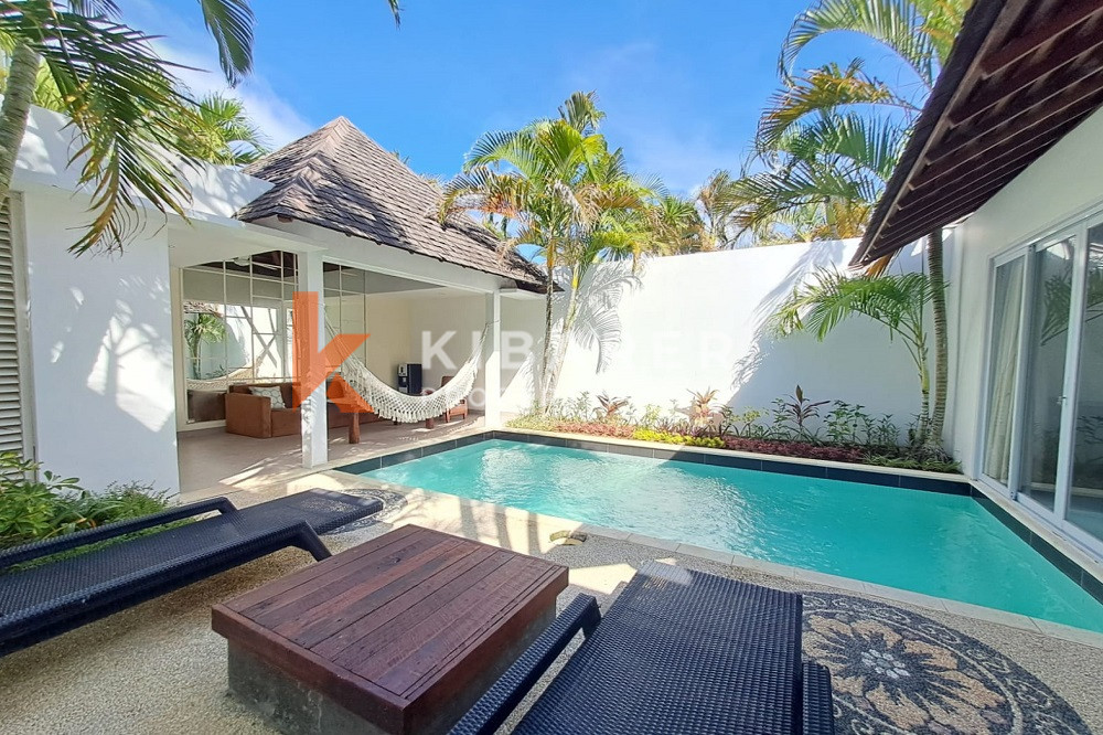 Villa de détente confortable d'une chambre à coucher ouverte dans la région de Seminyak