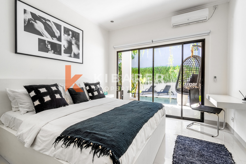 Superbe villa scandinave de trois chambres avec salon ouvert à Canggu