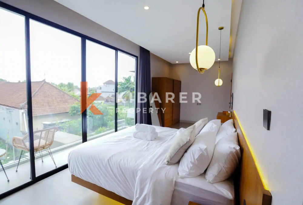 Beautiful Serene Three Bedroom Enclosed Living Modern Villa Located in Munggu