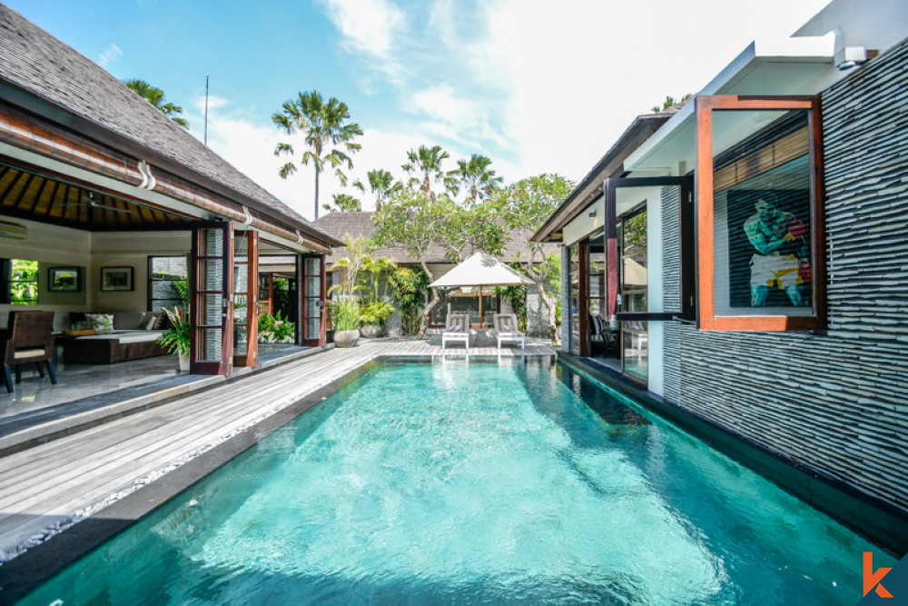 Grand domaine de style de vie et d'investissement à bail à Seminyak près de la plage