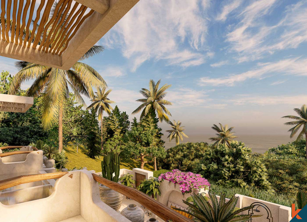 New three bedroom leasehold ocean views villa in Uluwatu