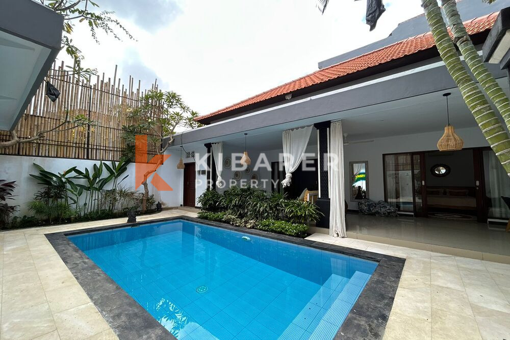 Comfy Two Bedroom Open Living Room Tropical Villa Conveniently Set in Berawa (Available on October 12th 2024)