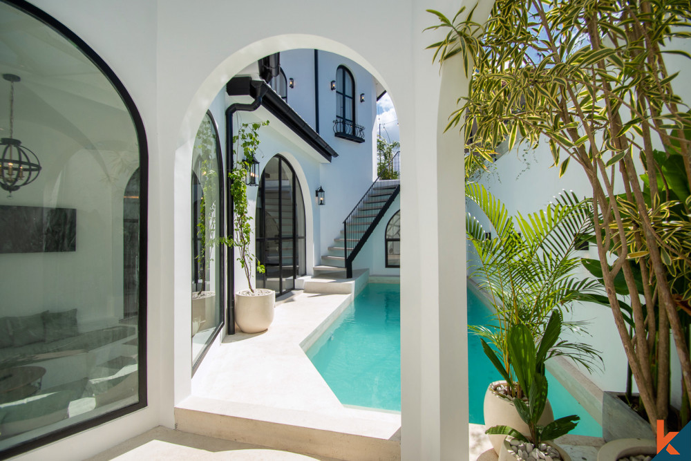 Villa neuve de charme de trois chambres à coucher en pleine propriété à vendre à Canggu