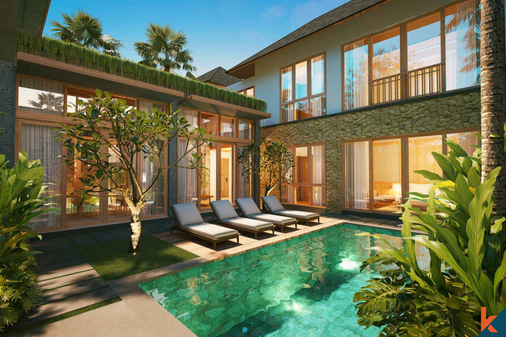 Modern upcoming three bedroom villa for lease in Seminyak