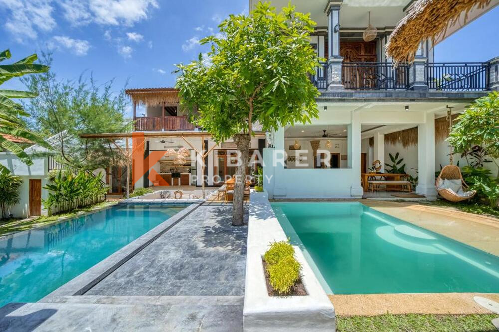 Stunning Nine-Bedroom Open Living Tropical Villa Situated in Pererenan