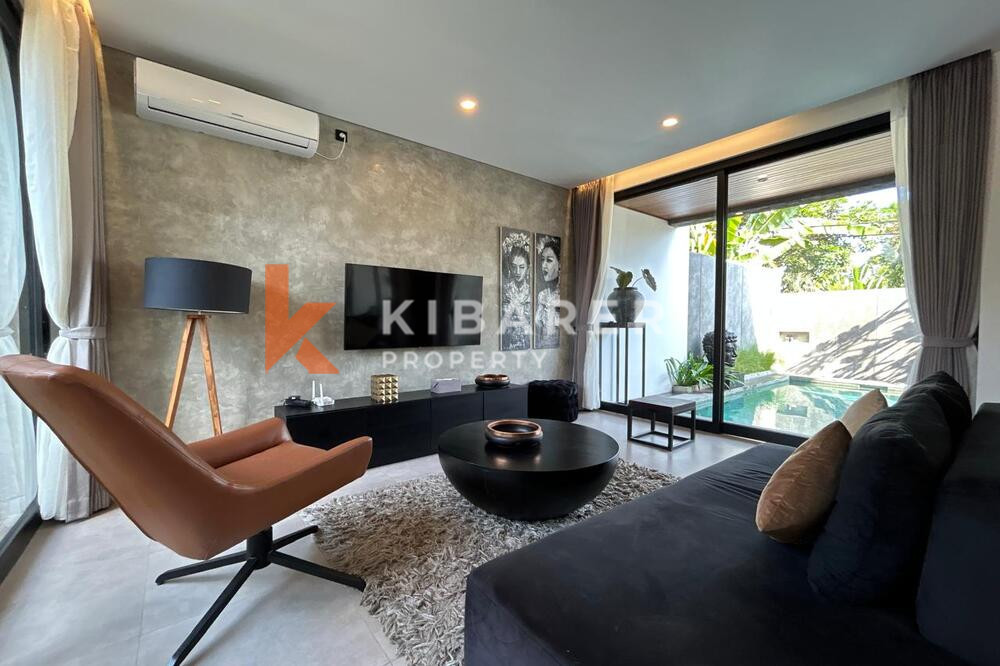 Elegance Two Bedroom Enclosed Living Industrial Touches Villa in Canggu