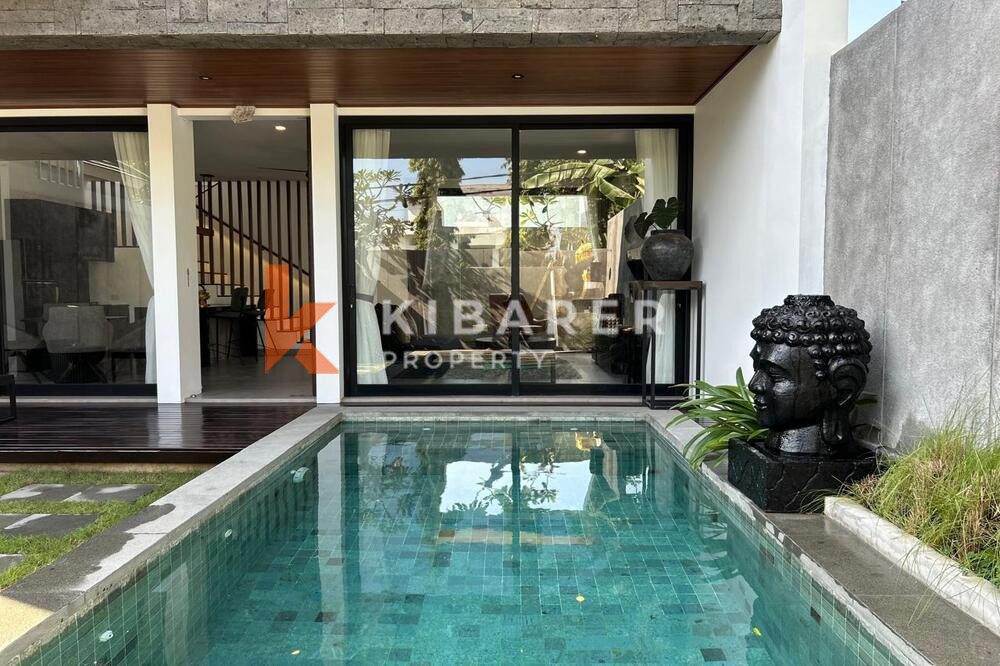 Elegance Two Bedroom Enclosed Living Industrial Touches Villa in Canggu