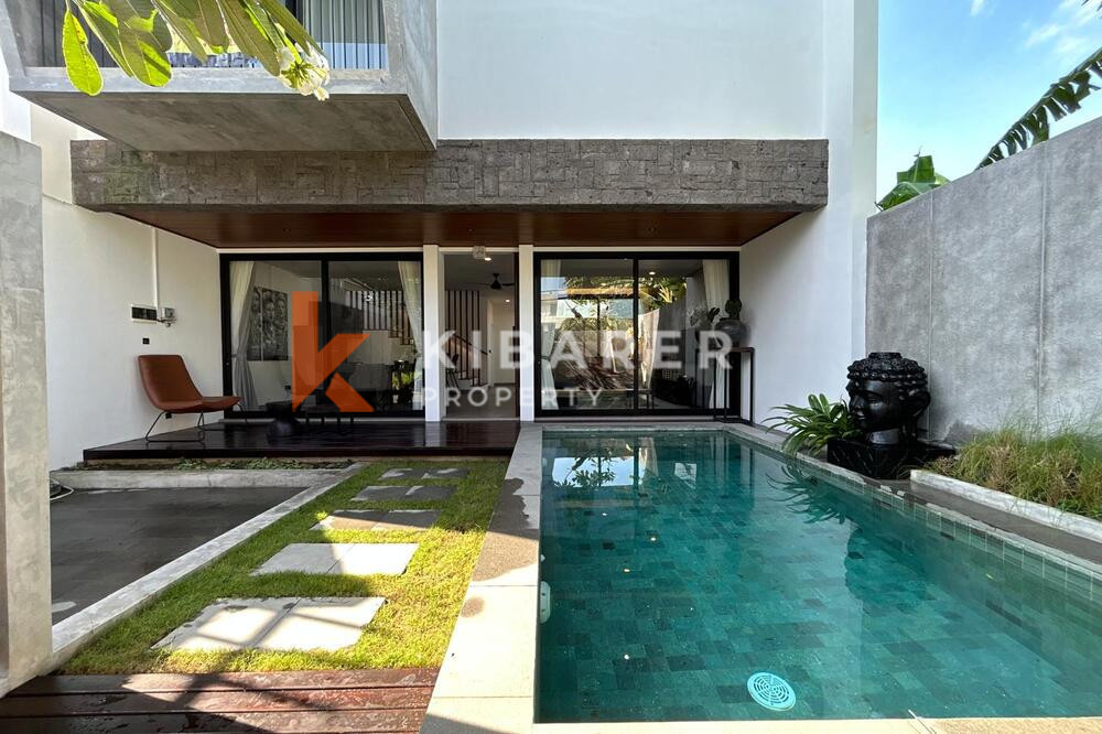 Elegance Two Bedroom Enclosed Living Industrial Touches Villa in Canggu