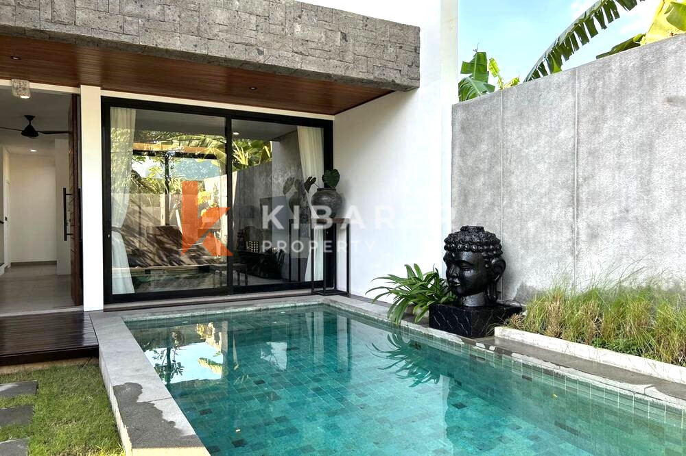 Elegance Two Bedroom Enclosed Living Industrial Touches Villa in Canggu