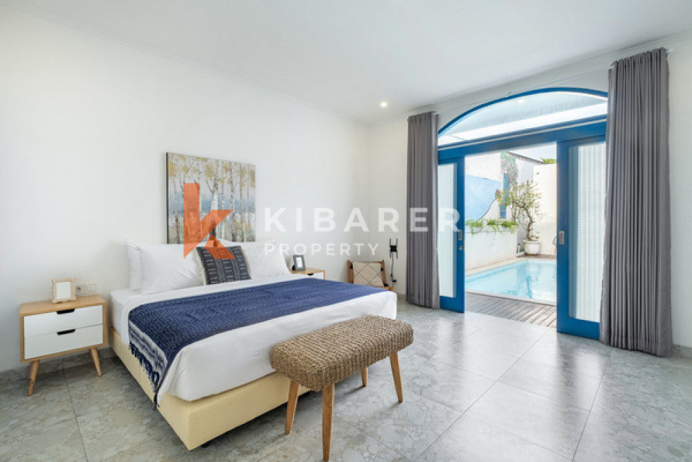 Six-bedroom with Enclosed Living Santorini Style Villa for Rent in Seminyak