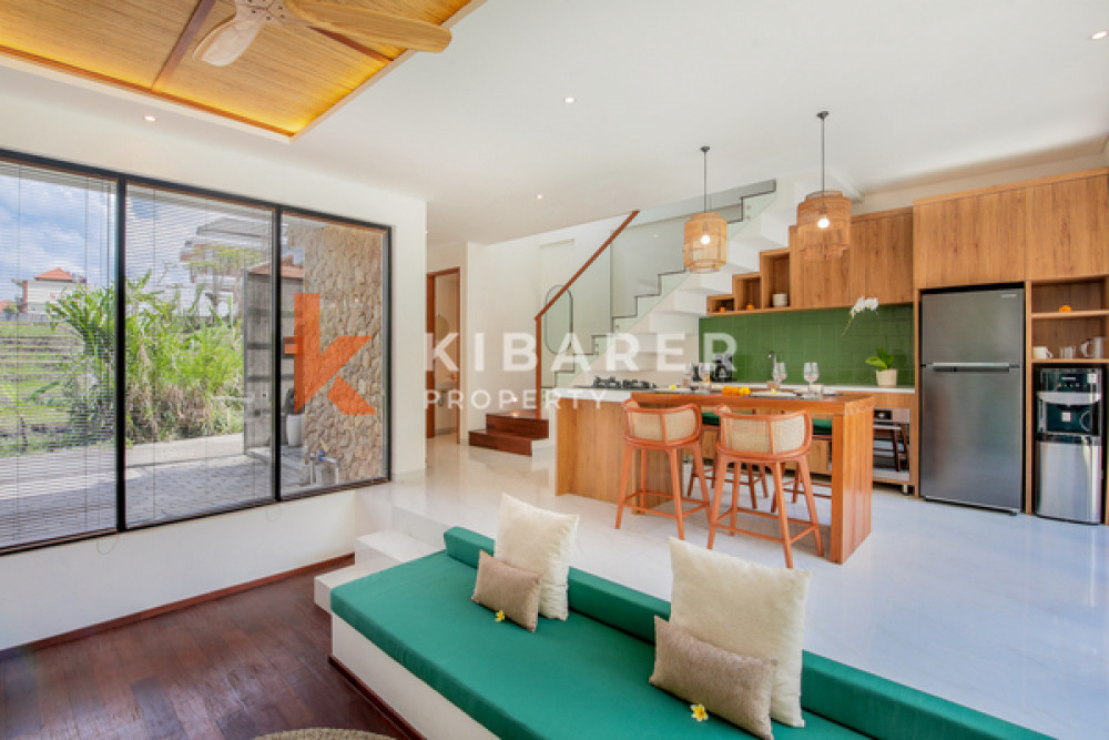 Chic Villa with Two-bedroom and Enclosed Living for Rent in Canggu