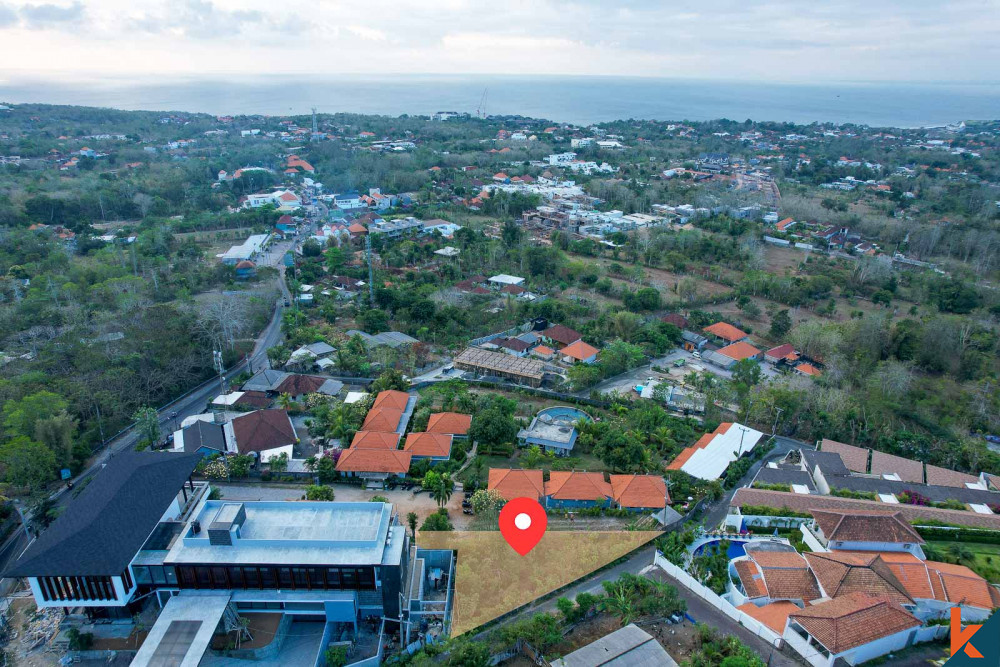 Terrain à bail rare avec vue sur l'océan et conception d'une villa