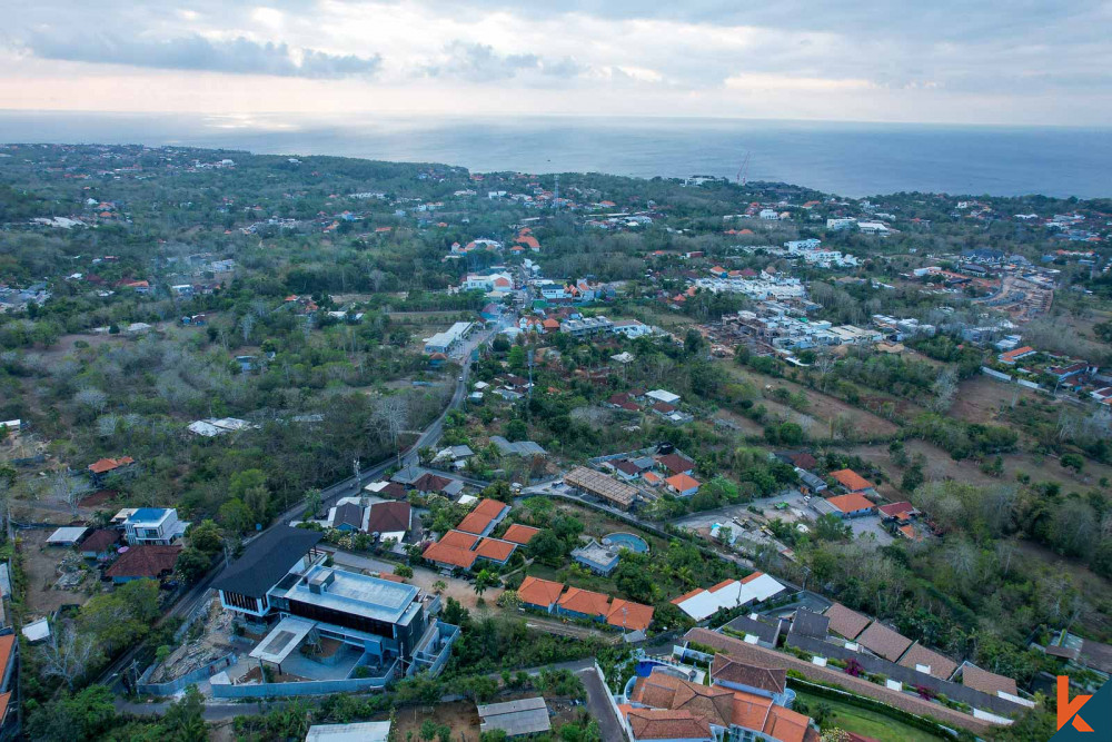 Terrain à bail rare avec vue sur l'océan et conception d'une villa