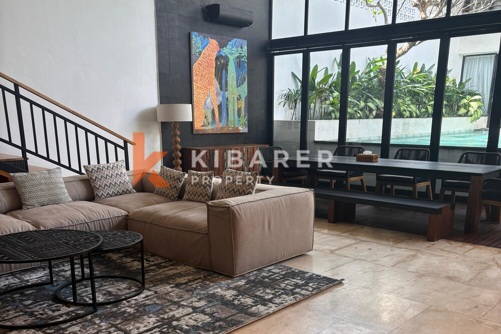 Stylish Three Bedroom Enclosed Living Room Contemporary Villa in Umalas