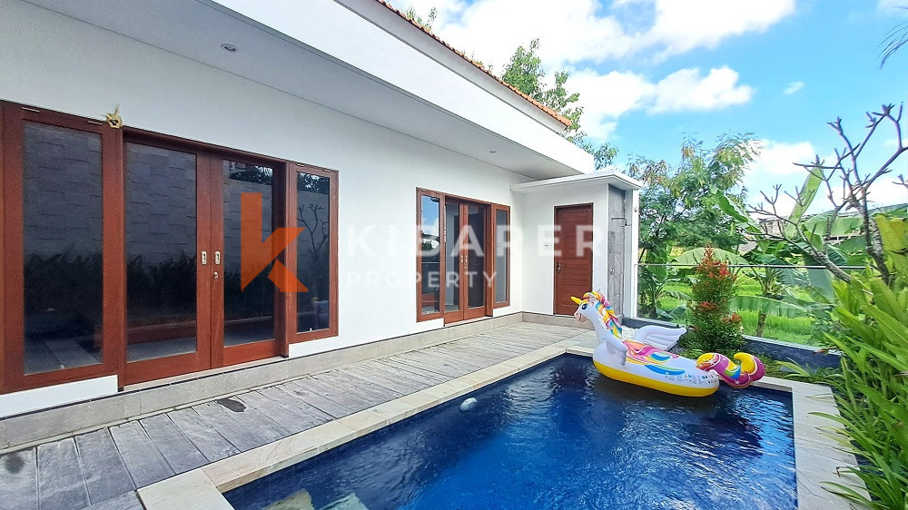 Charming Fully Furnished Three-Bedroom Villa with Rice filed View in Berawa Area