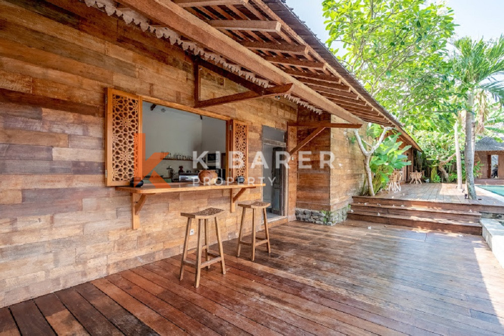 Charming Homey Five-Bedrooms Villa Joglo Located in Heart of Kerobokan Area