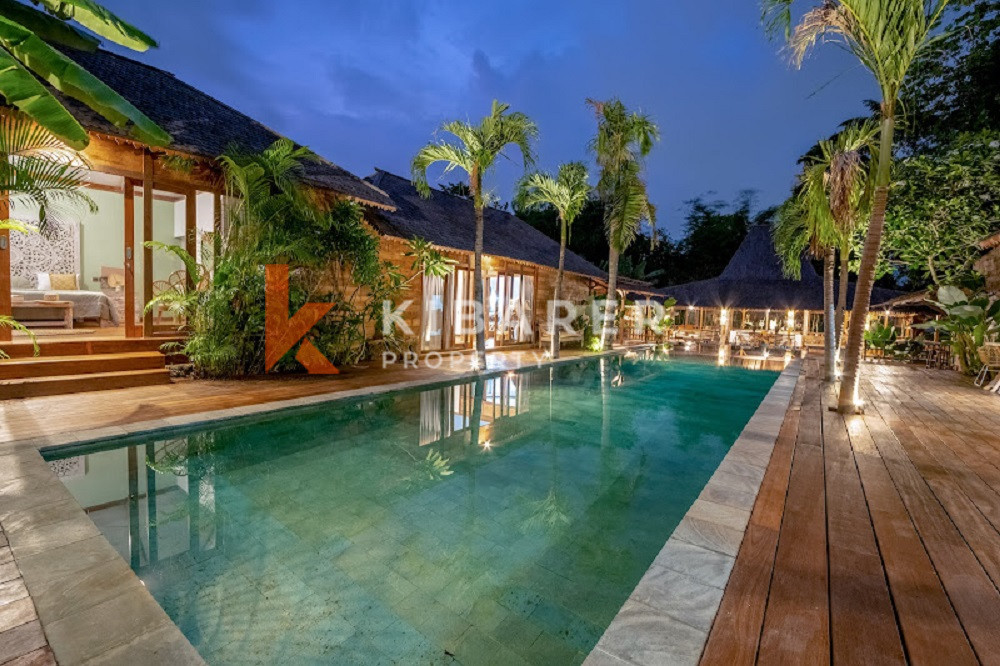 Charming Homey Five-Bedrooms Villa Joglo Located in Heart of Kerobokan Area