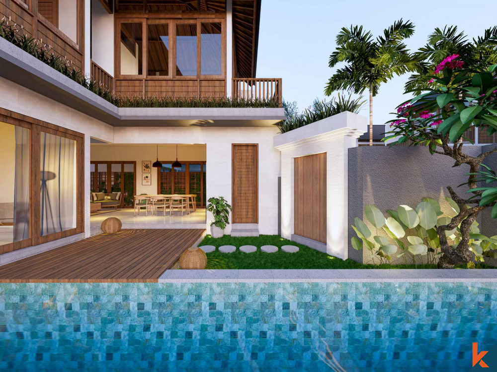 Upcoming three bedroom leasehold villa in Sanur walking distance to the beach