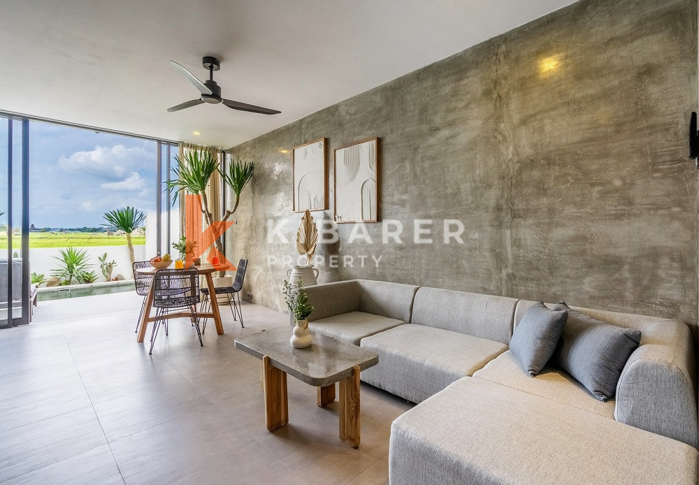 Modern Fully Furnished One-Bedroom Loft Enlosed Living in Pererenan Area (Available December 2024)