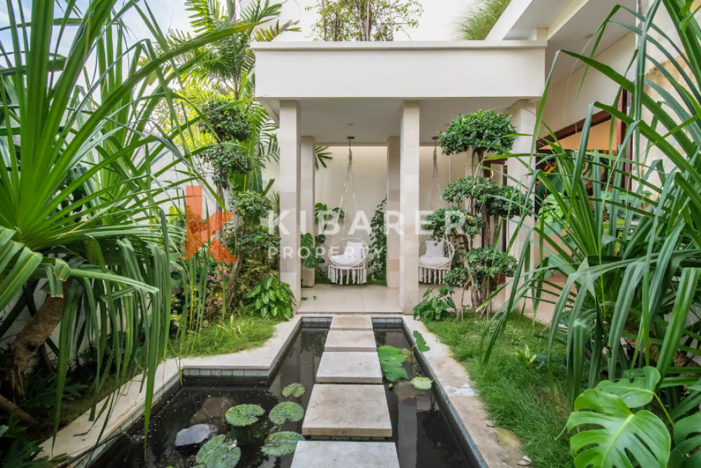 Villa Tranquille avec Vue sur la Rivière - Trois Chambres à Umalas