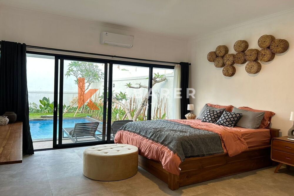 Stunning Two-Bedroom Enclosed Living Room Modern Villa in Seminyak