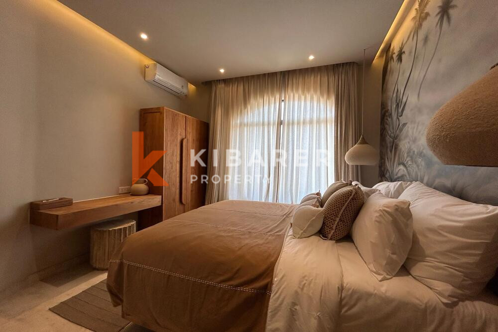 Stylish Minimalist Three Bedroom Enclosed Living Mediterranean Villa in Kerobokan