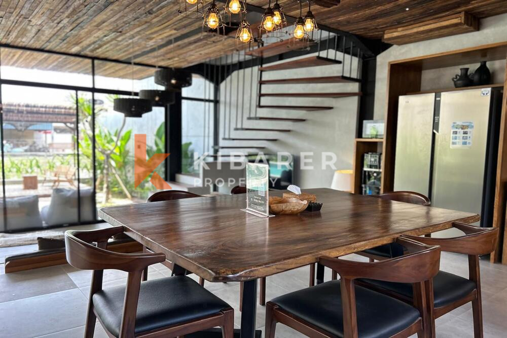 Elegance Three Bedroom Enclosed Living Industrial Touches Villa in Kerobokan