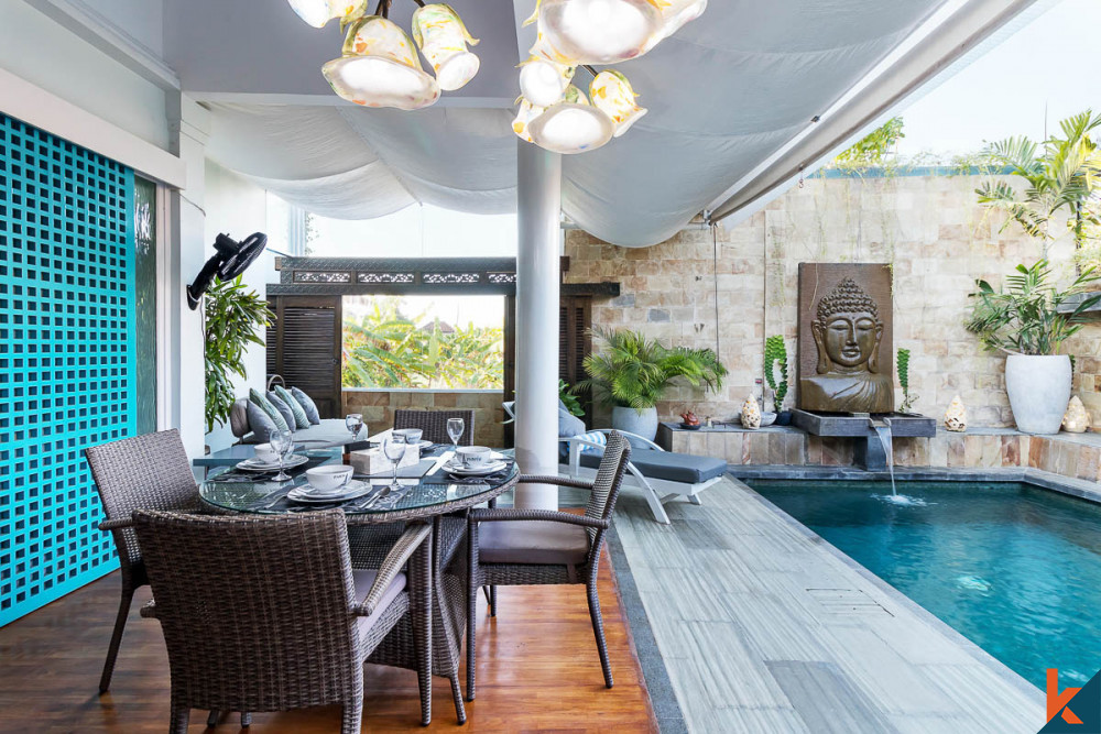 Superbe propriété de deux chambres à louer à Sanur, à distance de marche de la plage