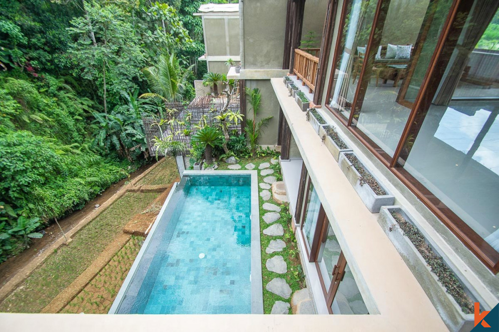 New jungle view leasehold two bedroom villa in Payangan