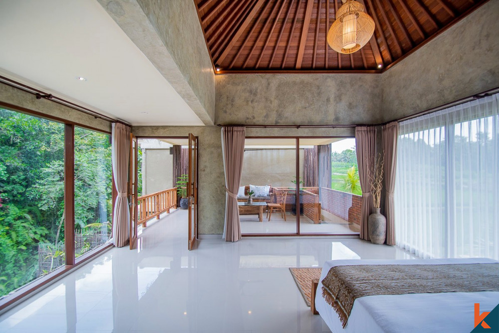 New jungle view leasehold two bedroom villa in Payangan