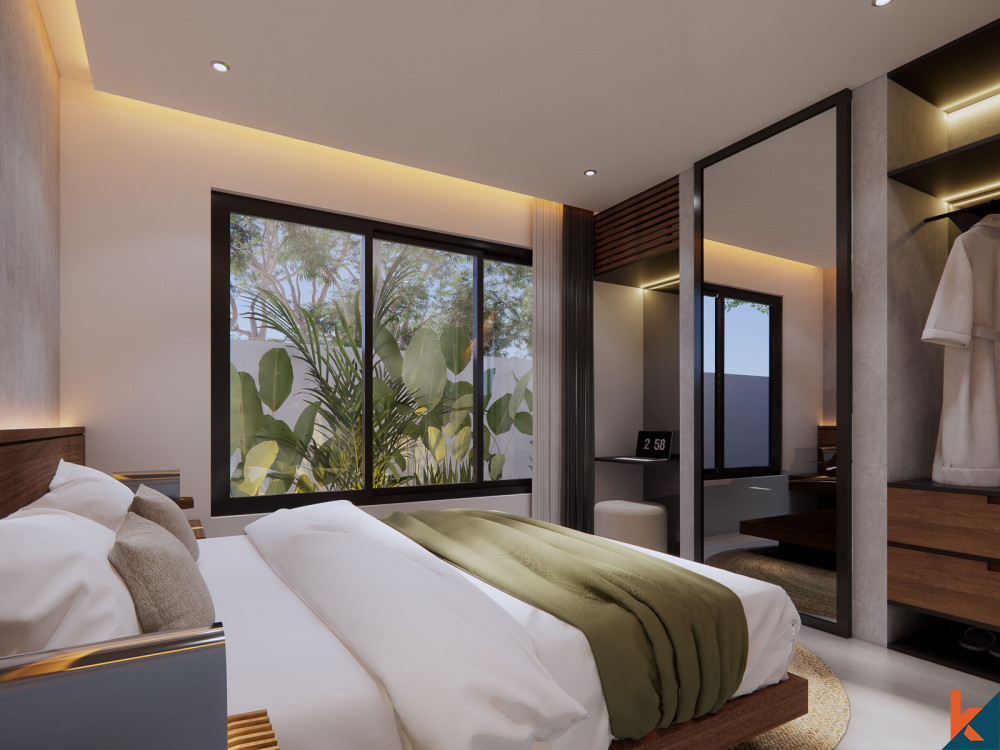 Vila sewa dua kamar tidur yang indah dengan desain Bali modern di Ubud