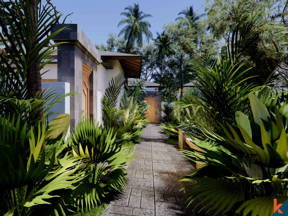 Exquisite two bedroom leasehold villa with modern balinese design in Ubud