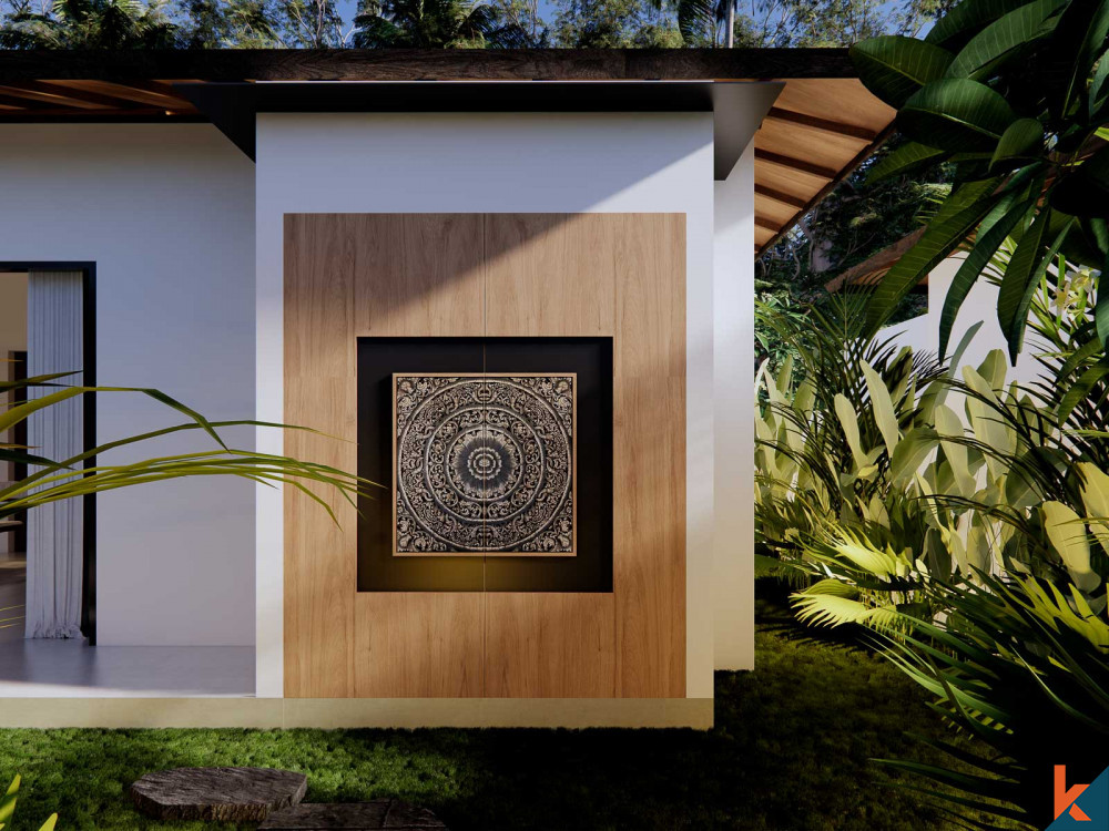 Vila sewa dua kamar tidur yang indah dengan desain Bali modern di Ubud