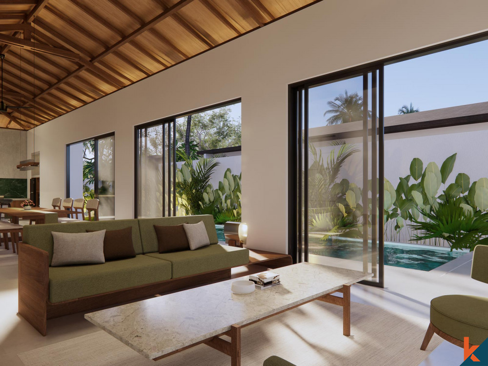 Elegant three bedroom modern balinese villa for lease in Ubud