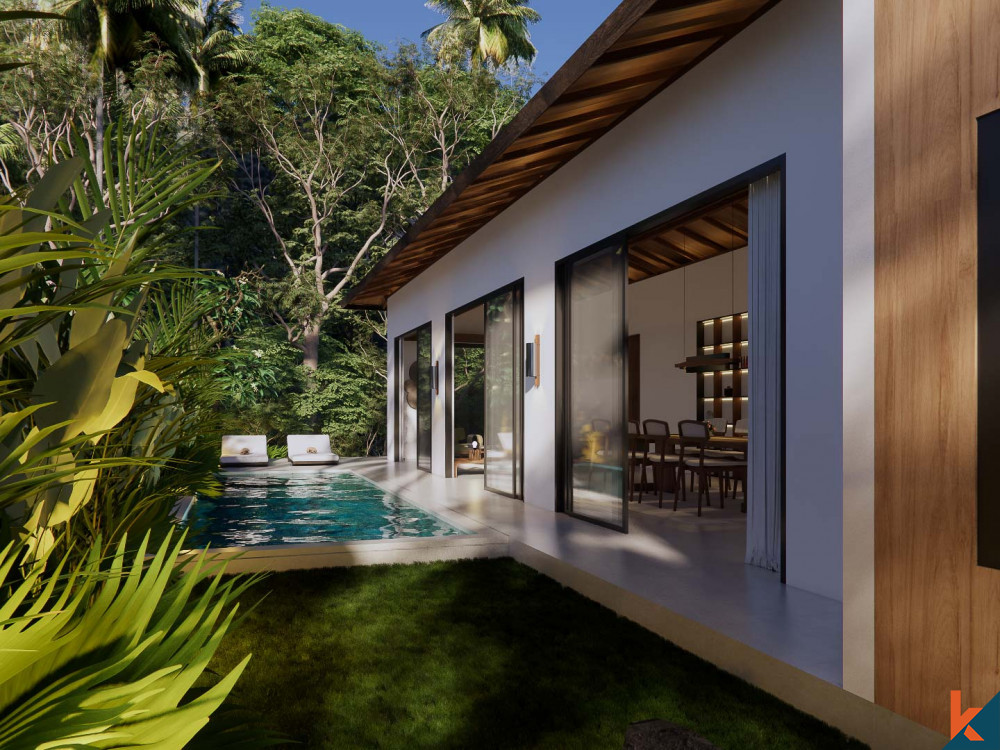 Elegant three bedroom modern balinese villa for lease in Ubud (delivered in July 2025)