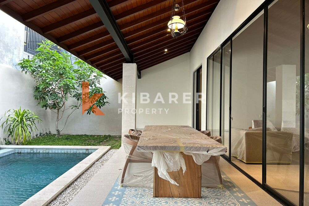 Charming Two-Bedroom Enclosed Living Room Modern Villa in Seminyak (Minimum Three Years Rental)