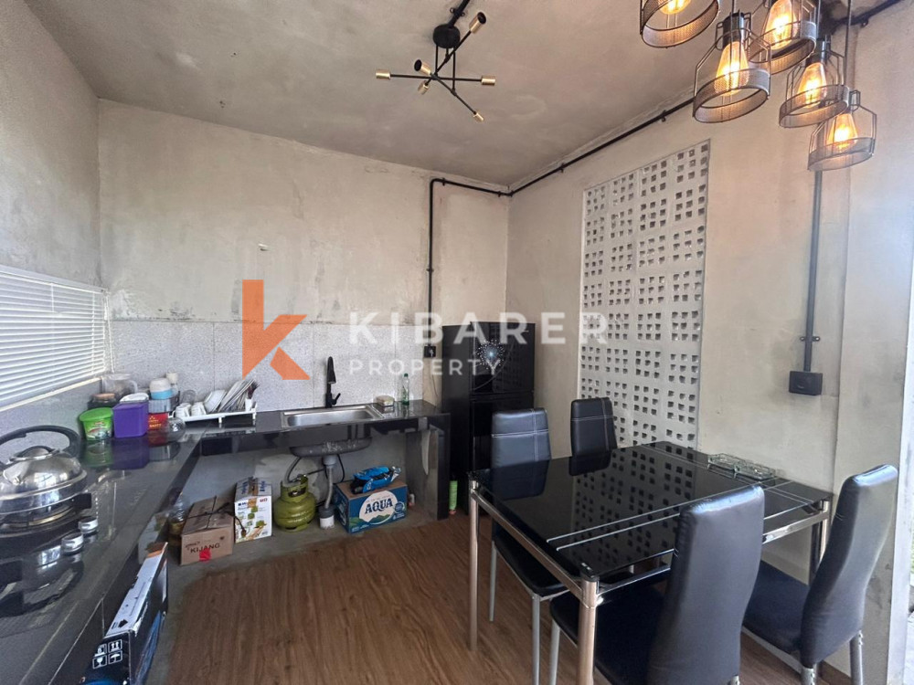 Stylish One-Bedroom Industrial House with Open Living Room in Kutuh, Near Ungasan