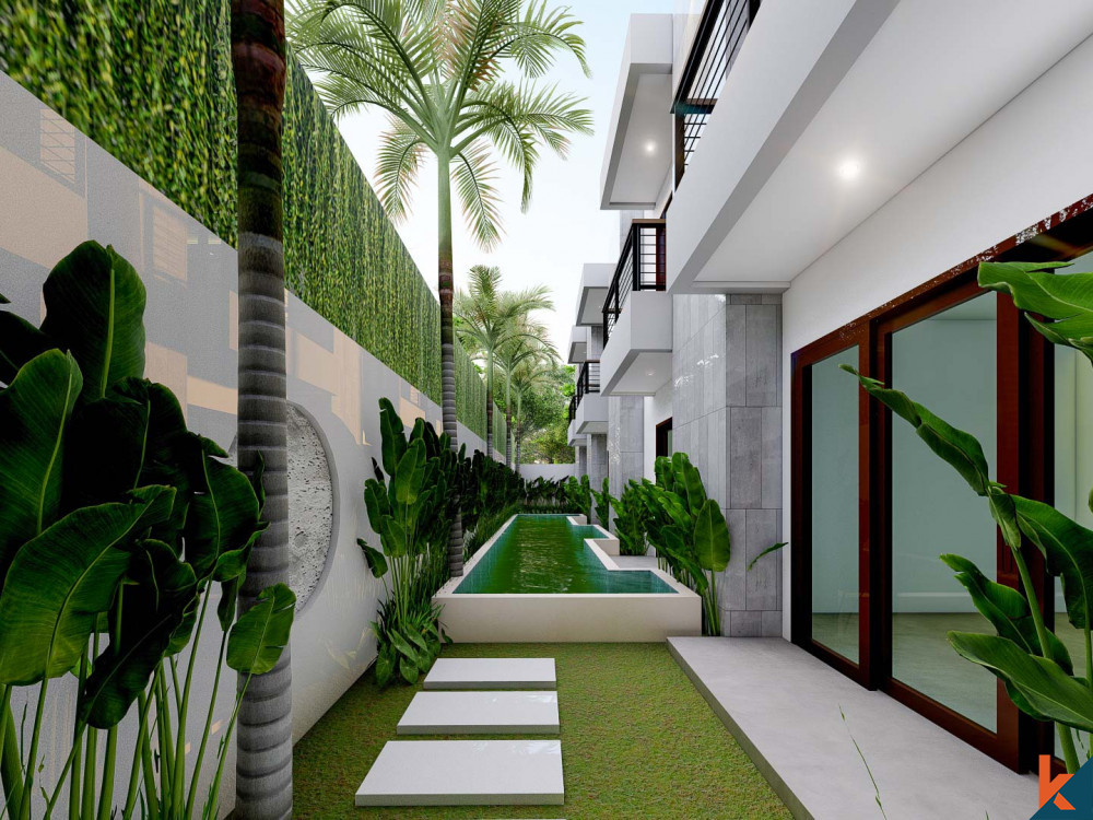 Apartemen studio ramah lingkungan dan modern yang akan datang untuk disewakan di Seminyak