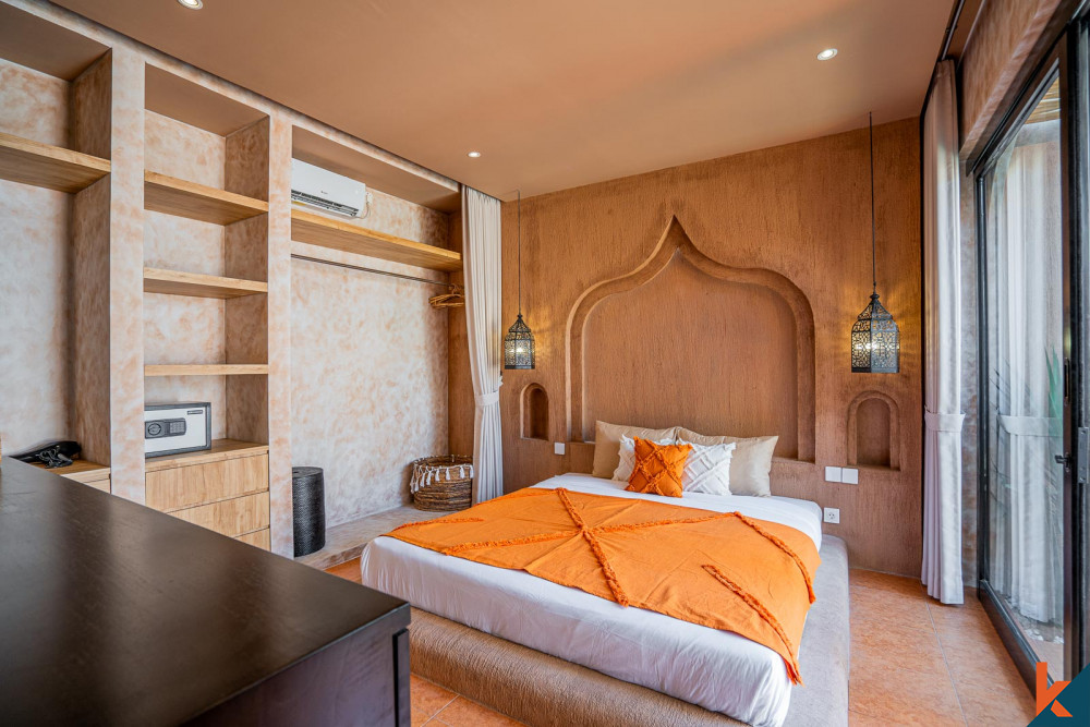 Villa de style marocain sur plan d'une chambre à louer à Pererenan