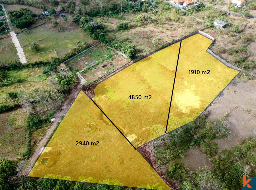 Superbe terrain en pleine propriété de 97 ares à proximité de la plage à Ungasan