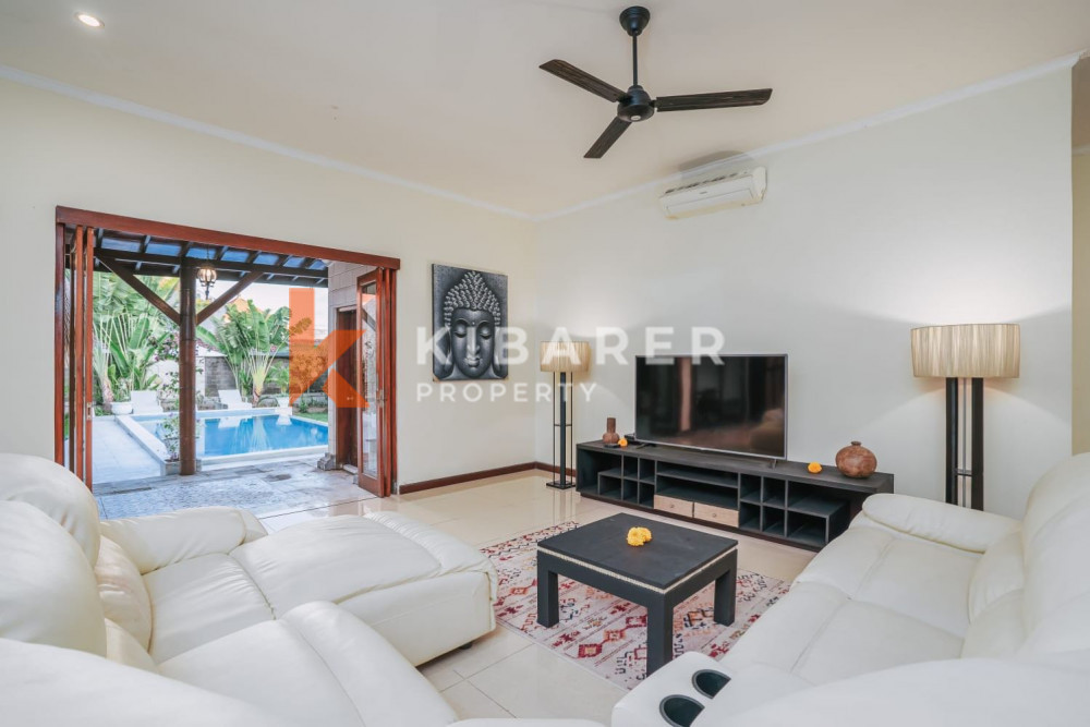 Fully Furnished Three Bedroom Enclosed Living Villa in Trendy Berawa (Available on 1st December)