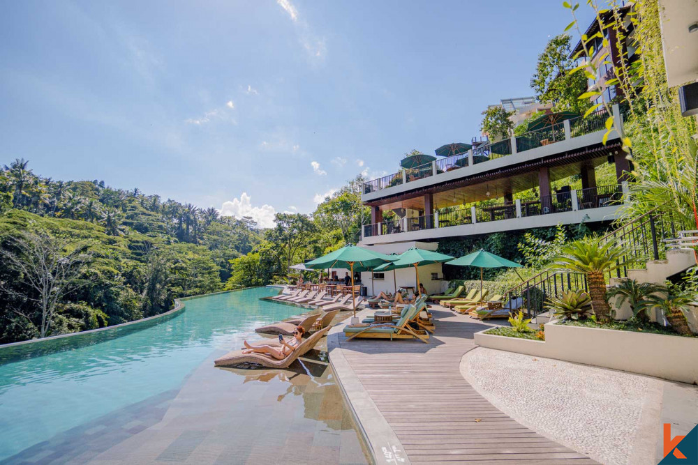 Vila sewa dua kamar tidur dengan jaminan investasi di Ubud