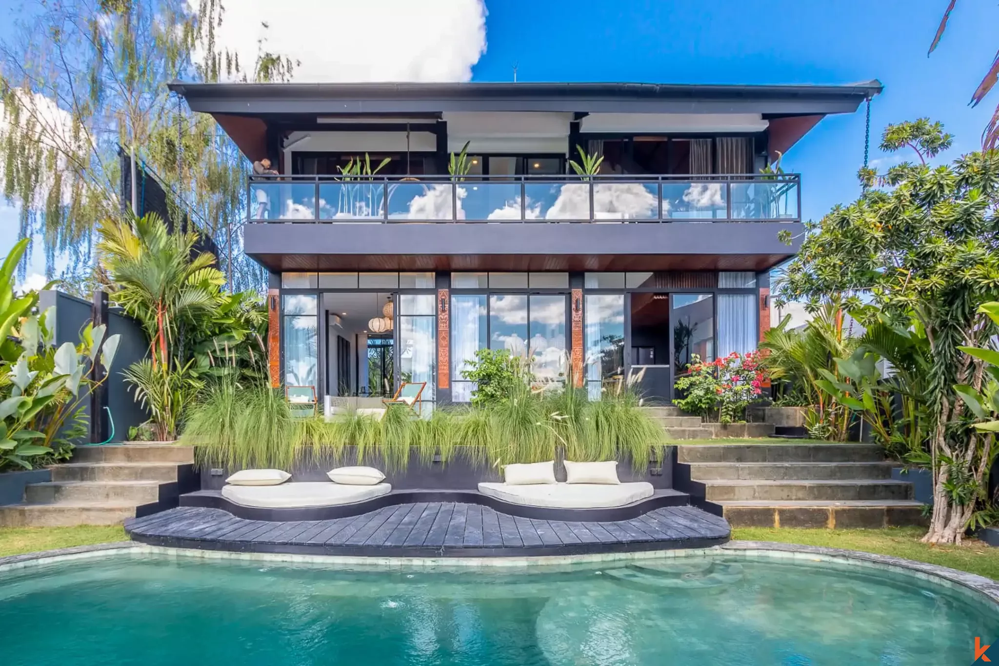 Elégante villa de trois chambres à louer avec vue sur les rizières à Tumbak Bayuh