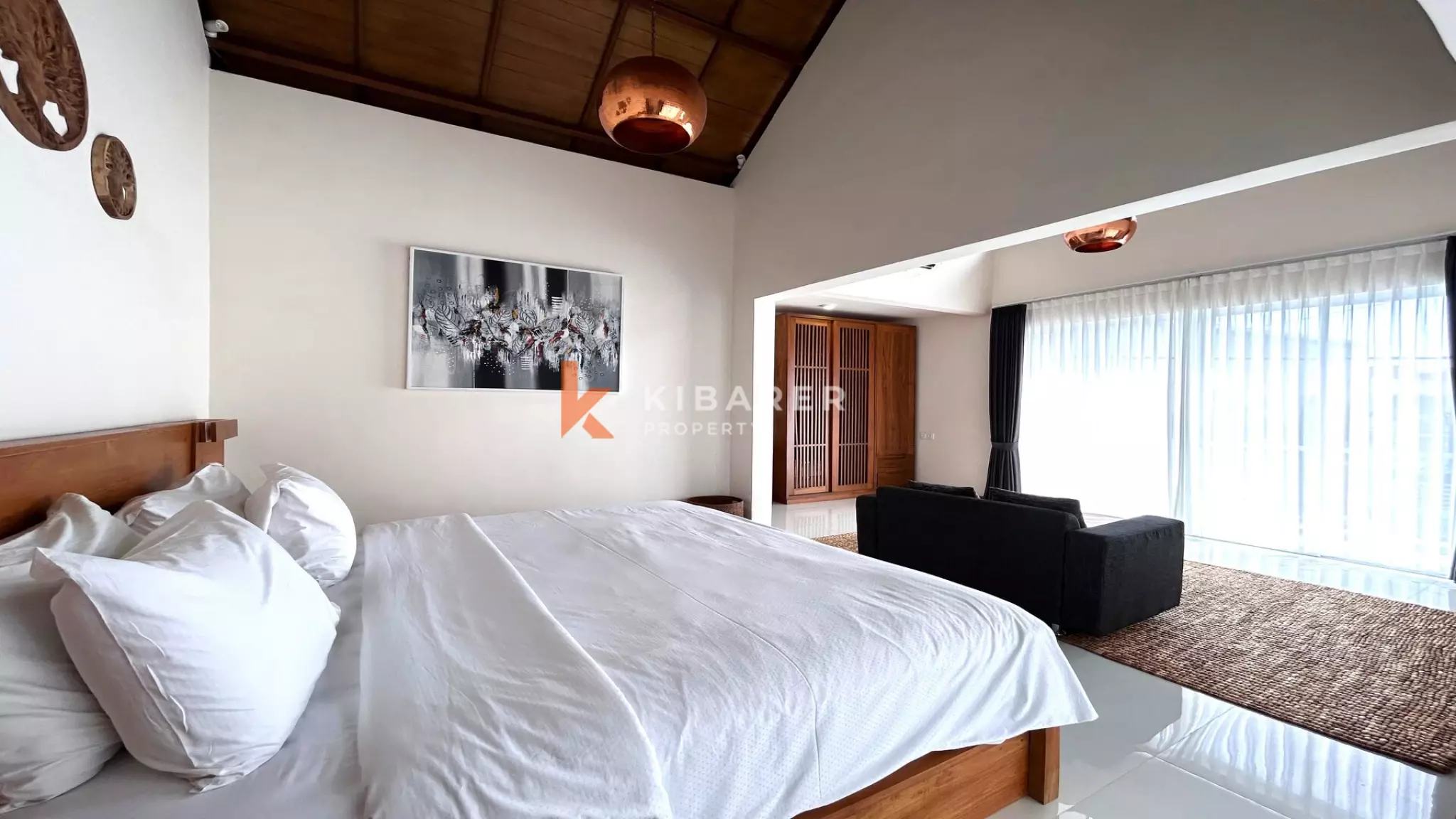 Charmante villa d'une chambre avec séjour clos à Canggu