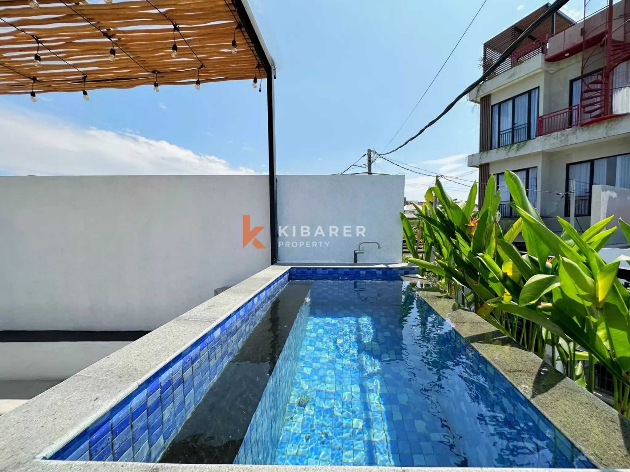 Freshly Built Two Bedroom Villa in Pererenan Area with Openable Enclosed Living Area